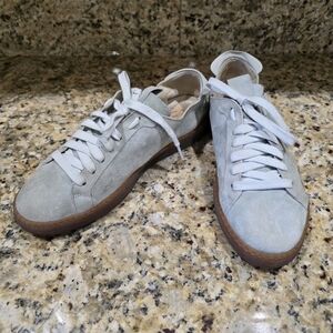 SAM EDELMAN Reve Jayme Mint Green Leather Laced Sneakers US 8